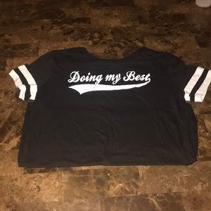 Black and white shirt